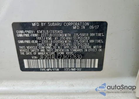 2018 Subaru Crosstrek Limited из США, поврежденный, VIN JF2GTALC2JH237630